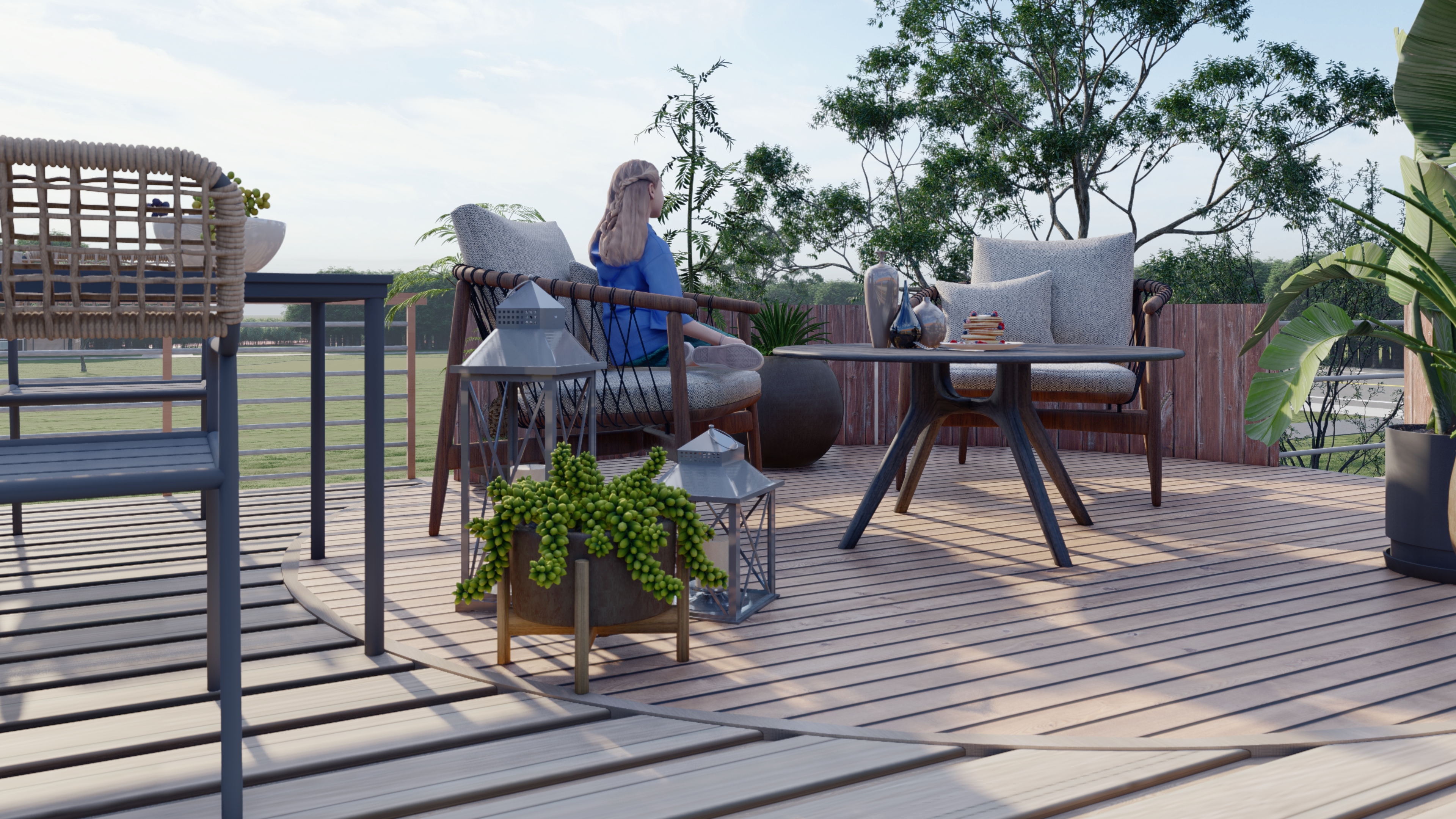 The Jules exterior with patio